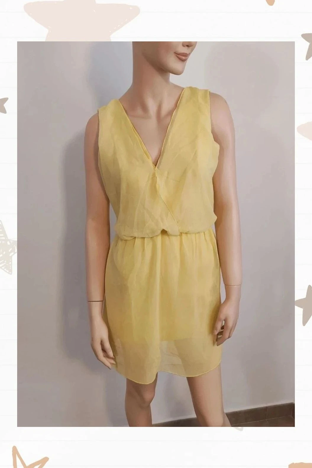 Vestido doble capa de Zara